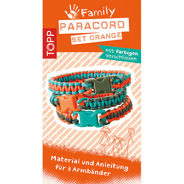 Kreativset Paracord Family Set ORANGE