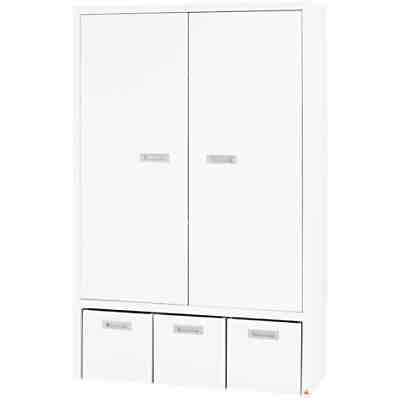 Kleiderschrank ENZO 2-trg., weiß/bunt