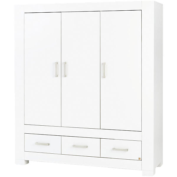 Kleiderschrank ICE 3-trg., MDF weiß