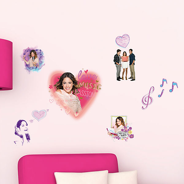 Wandsticker Violetta, 11-tlg.