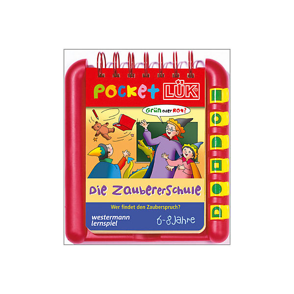 pocket LÜK: Die Zaubererschule: Wer findet den Zauberspruch?, Kontrollgerät mit Spiralbuchblock