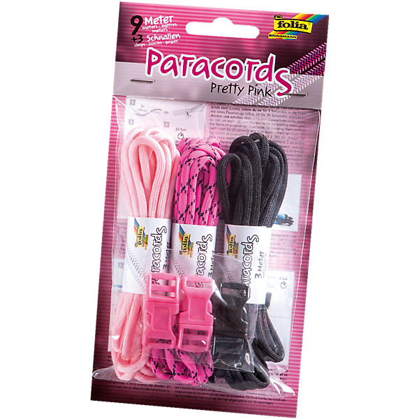 Paracords Pretty Pink, 9 m & Zubehör