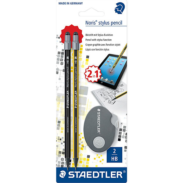 NORIS Stylus 2-in-1-Bleistiftset, inkl. Spitzer