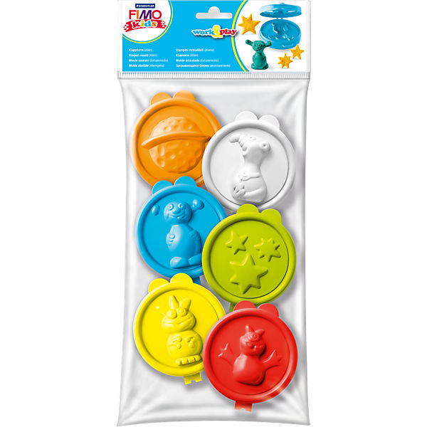 FIMO kids Work & Play Klappformen Alien, 6-tlg.
