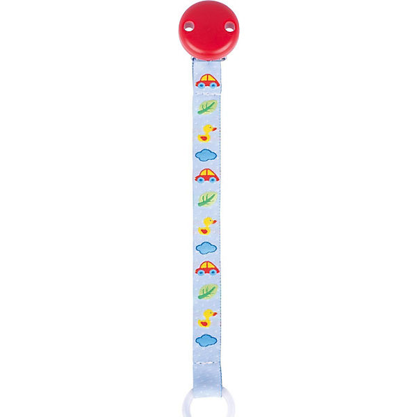 Schnullerkette Textil blau
