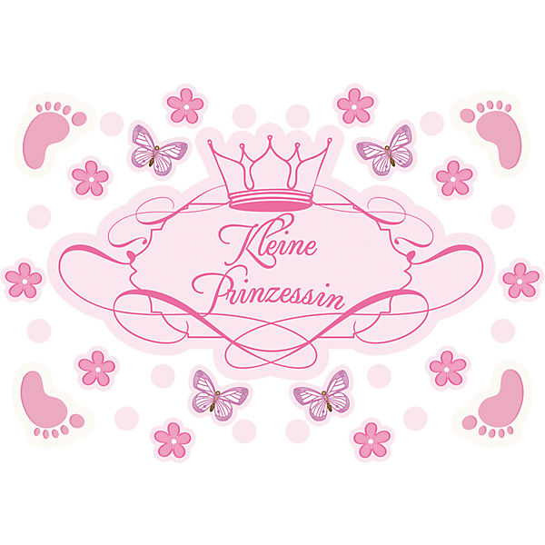 Wandsticker, Kleine Prinzessin, 67 x 47 cm