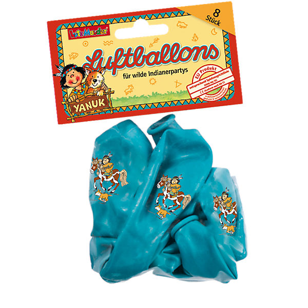 Luftballons Indianer Yanuk, 8-tlg.