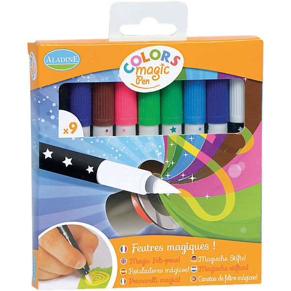 Aladine Magische Stifte, 9 Farben