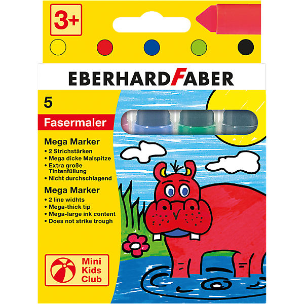 Mini Kids Filzstifte Mega-Marker, 5 Farben