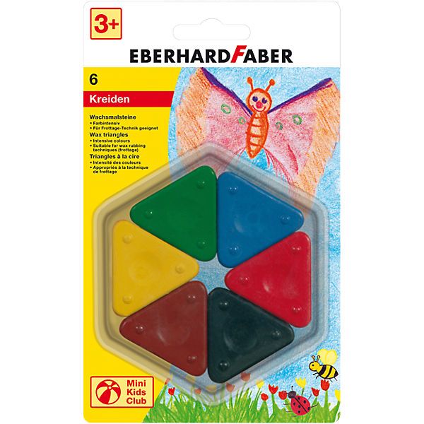 Mini Kids Wachsmalsteine, 6 Farben