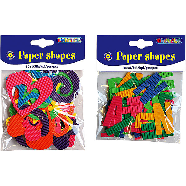 Set Pappe 180 Buchstaben & 30 Formen