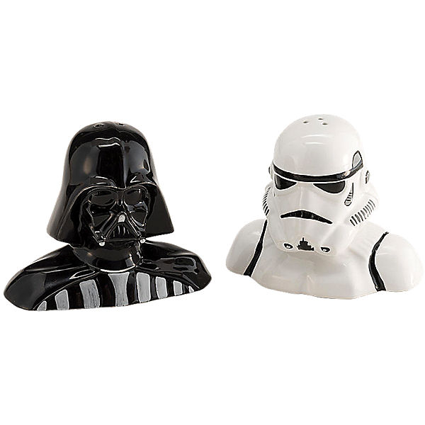 Salz- und Pfefferstreuer Darth Vader und Storm Trooper Star Wars, Keramik
