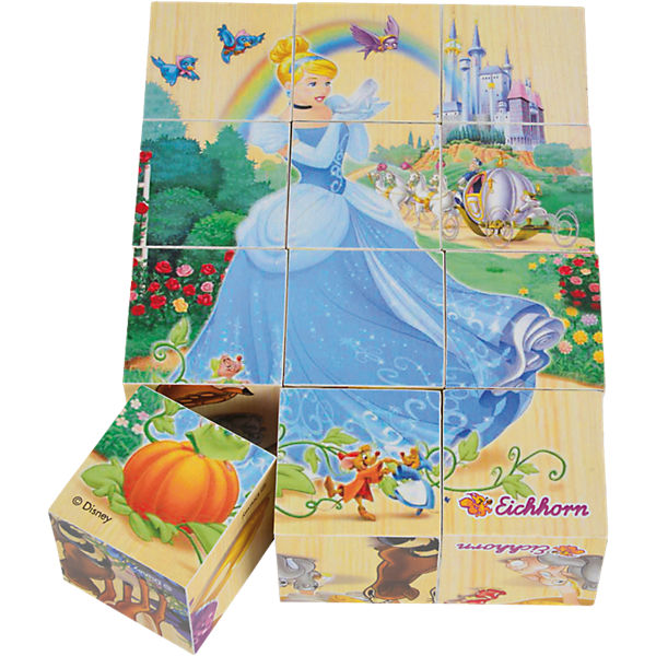 Disney Princess Bilderwürfel aus Holz