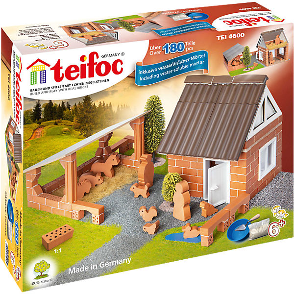 teifoc TEI4600 Steinbaukasten - Bauernhof