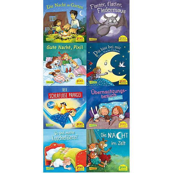Pixi Bücher: Pixi wünscht Gute Nacht, 8 Bände