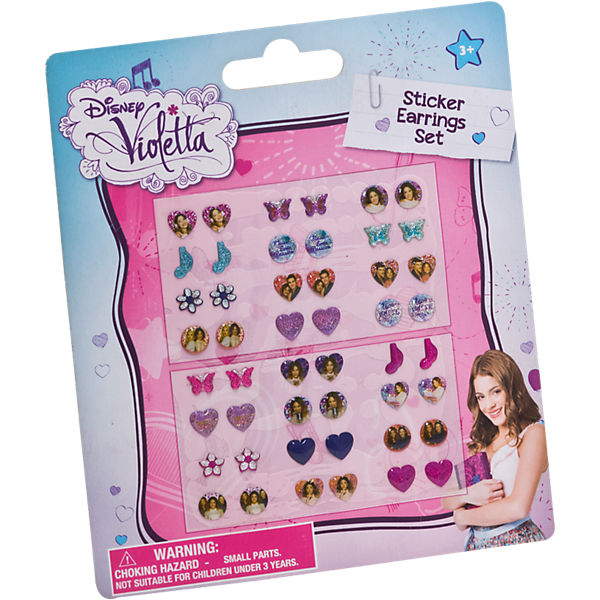 Sticker-Ohrringe Violetta, 24 Stück
