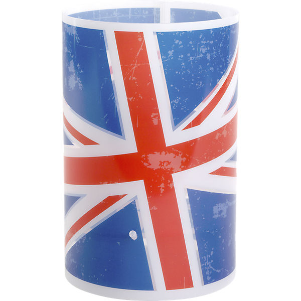 Tischlampe Union Jack, blau/rot