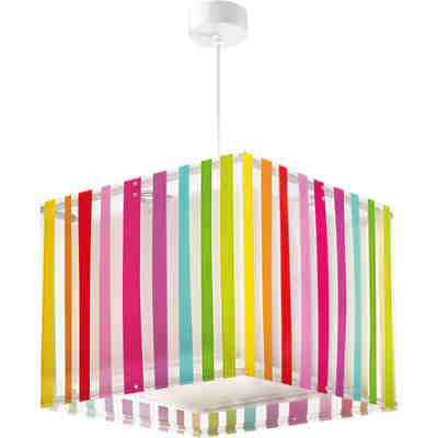 Hängelampe Streifen, bunt
