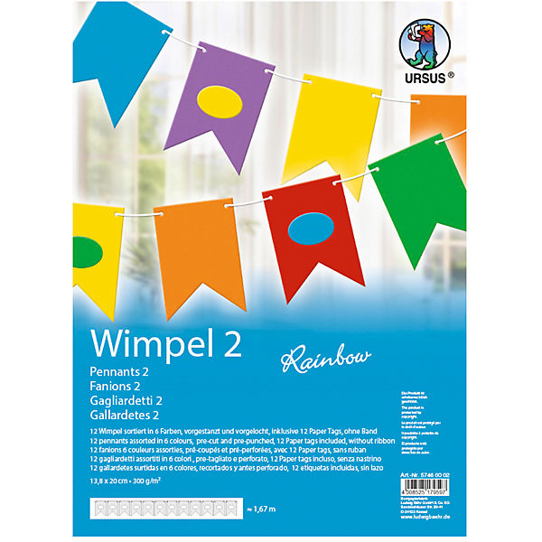 Kreativset Wimpel 2 Rainbow