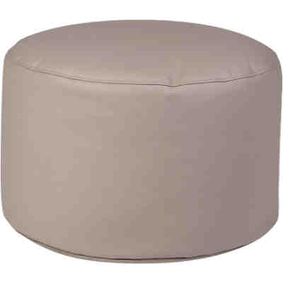 Sitzsack Drum, Kunstleder, taupe