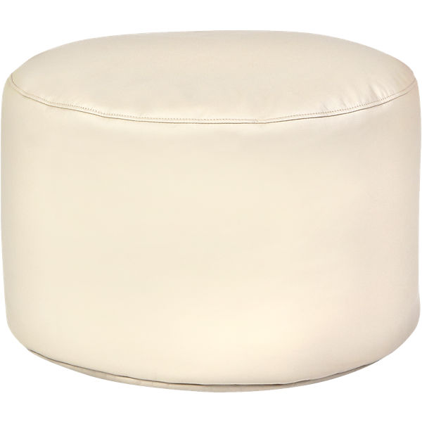 Sitzsack Drum, Kunstleder, beige