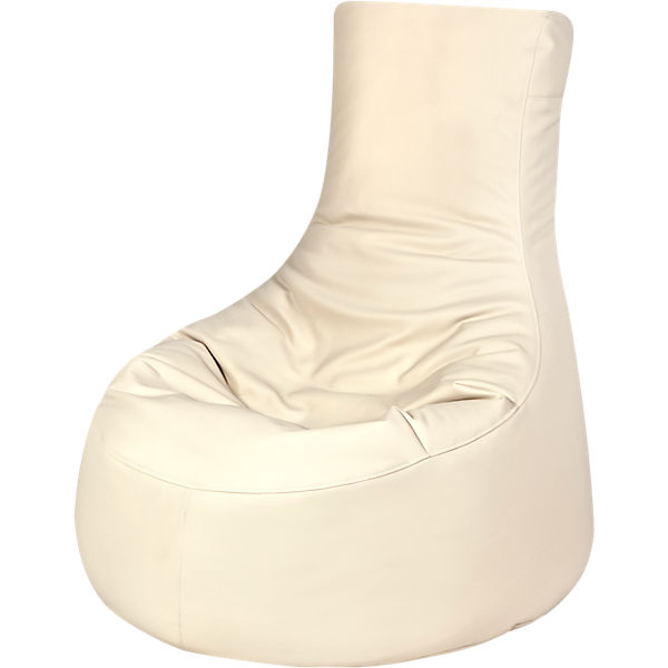 Sitzsack Seat, Kunstleder, beige