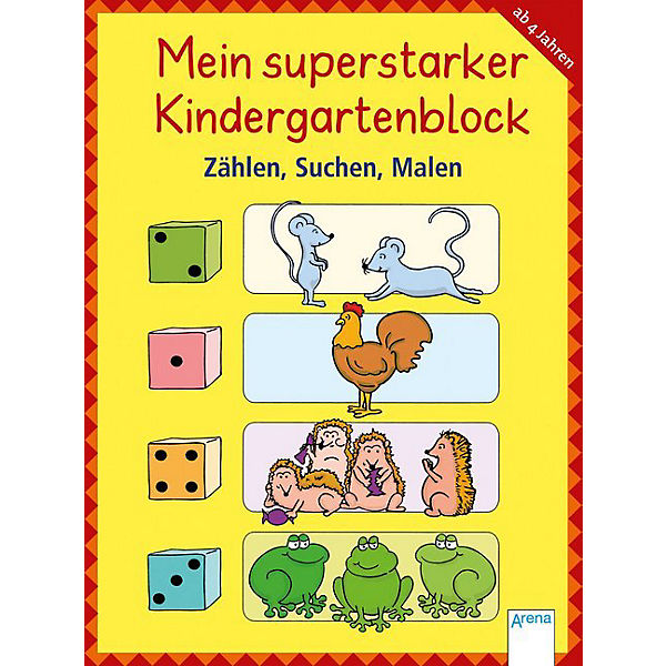 Mein superstarker Kindergartenblock: Zählen, Suchen, Malen