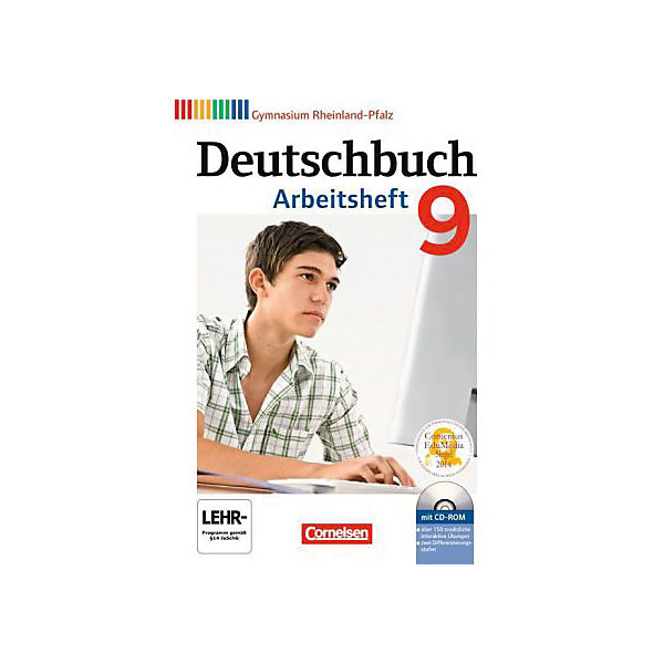 Deutschbuch, Gymnasium Rheinland-Pfalz: 9. Schuljahr, Arbeitsheft mit Übungs-CD-ROM