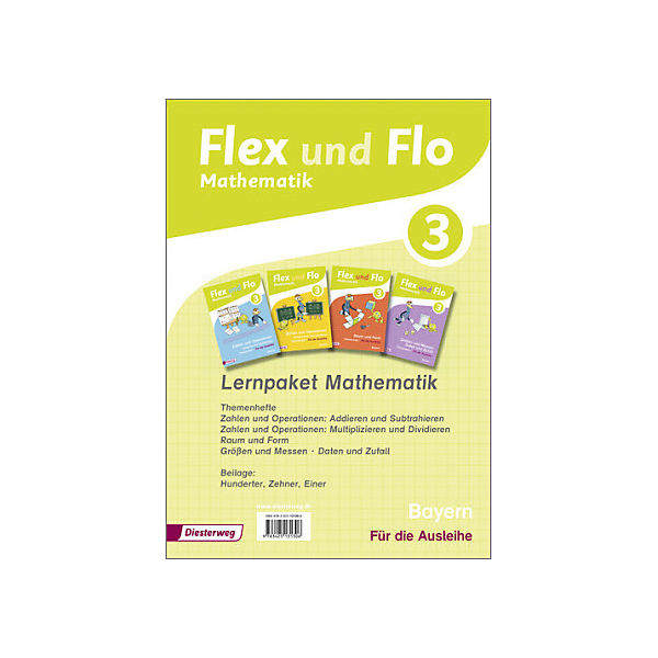 Flex und Flo, Ausgabe 2014 für Bayern: 3. Jahrgangsstufe, Lernpaket Mathematik, 4 Hefte (Für die Ausleihe)