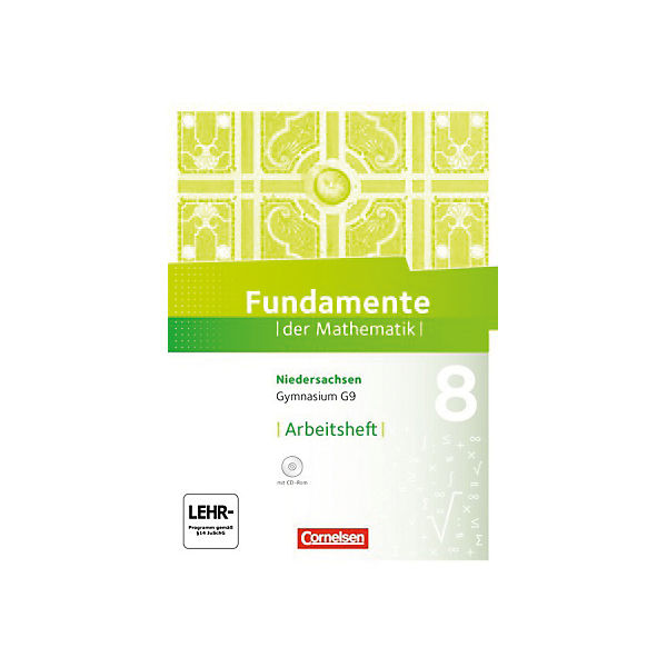 Fundamente der Mathematik, Gymnasium Niedersachsen G9: 8. Schuljahr, Arbeitsheft, m. CD-ROM