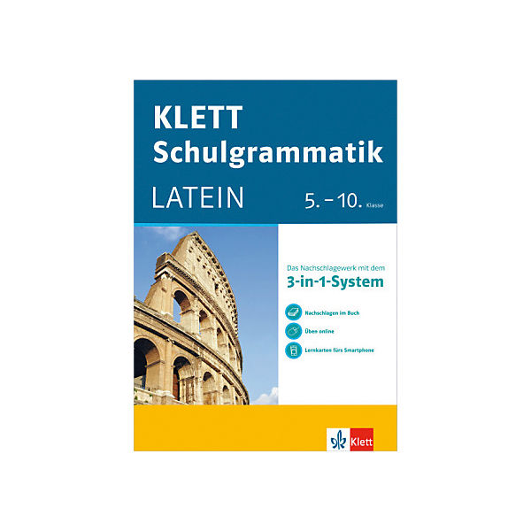 Klett Schulgrammatik Latein 5.-10. Klasse mit Online-Übungen und mobile Lernkarten