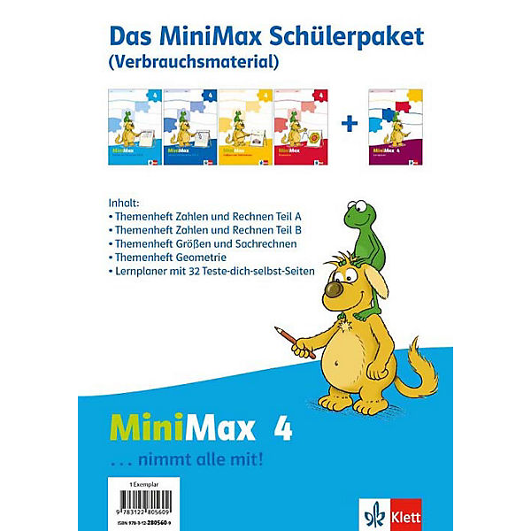 Mathematik Minimax: 4. Schuljahr, Das Minimax Schülerpaket (Verbrauchsmaterial), 5 Hefte