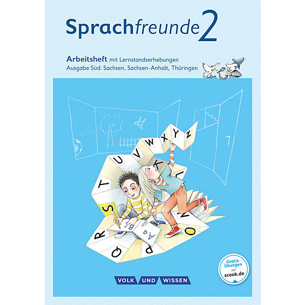 Sprachfreunde, Ausgabe Süd 2015: 2. Schuljahr, Arbeitsheft mit Lernstandserhebungen in Schulausgangsschrift