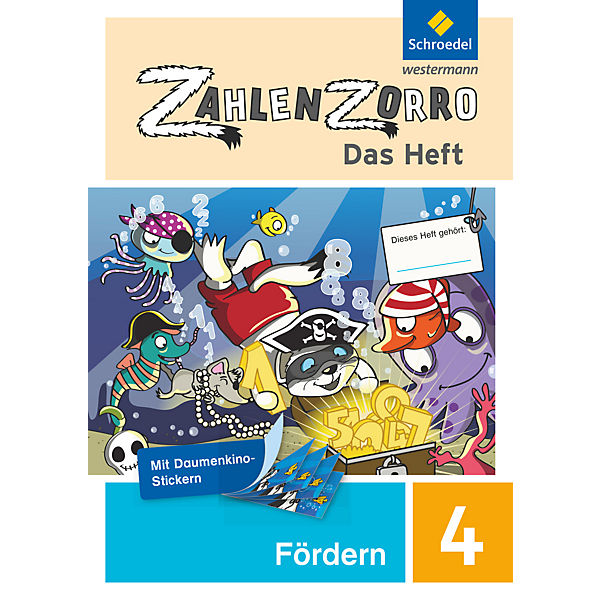 Zahlenzorro - Das Heft: Förderheft 4. Schuljahr