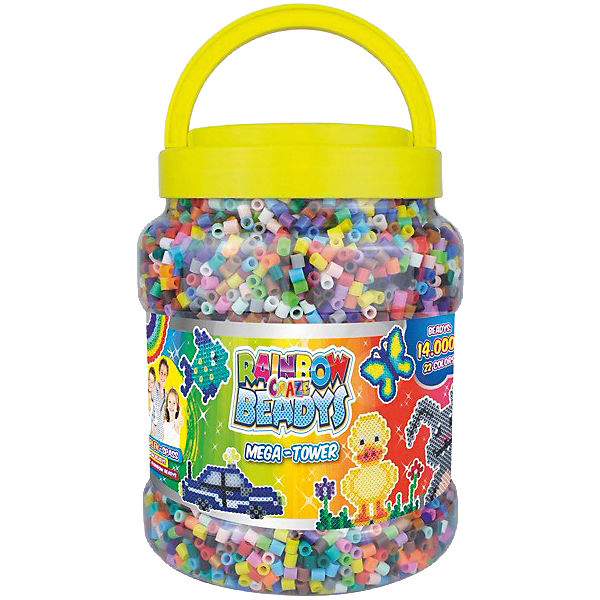 Bügelperlen Mega-Tower Rainbow Beadys