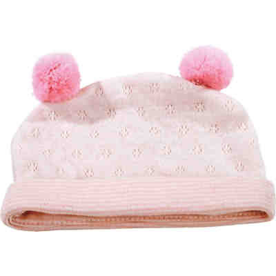 Puppenkleidung Mütze, pink stripes 42-50 cm