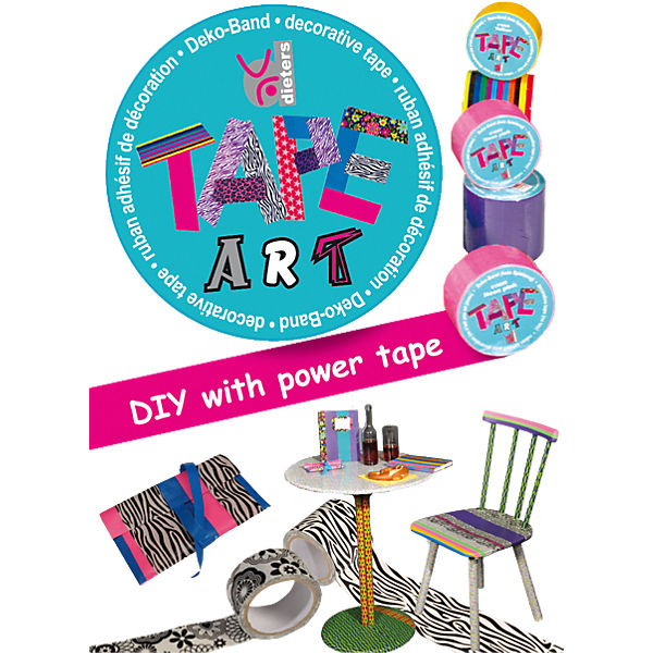 Tape Art Set zebra, 2 Rollen mit insgesamt 7,9 m
