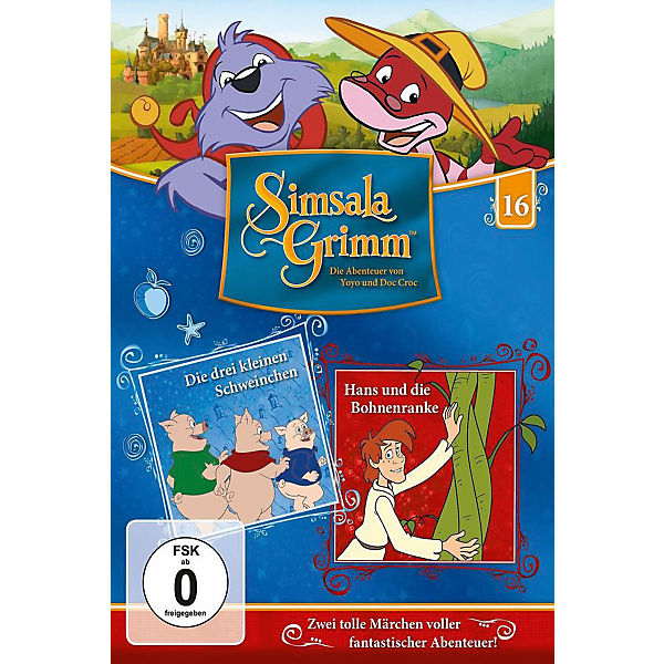 DVD SimsalaGrimm 16 - Die drei kl.Schweinchen/Hans u.d