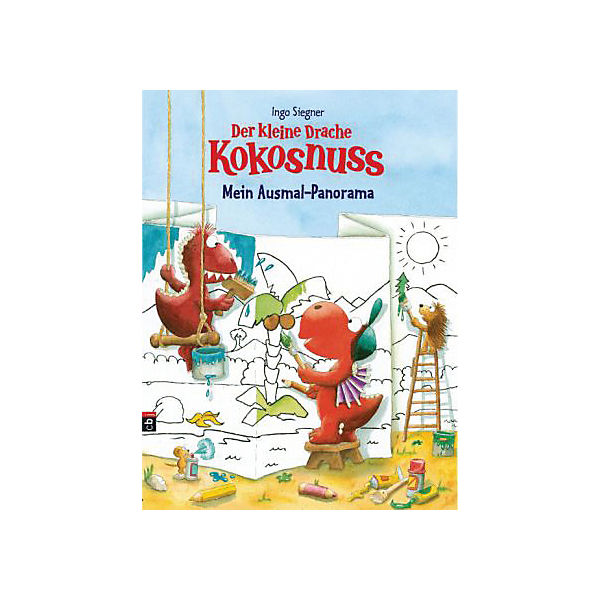 Der kleine Drache Kokosnuss: Mein Ausmal-Panorama