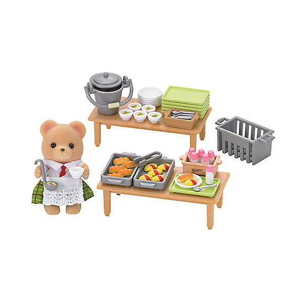 Sylvanian Families Essen in der Schule Puppenhauszubehör