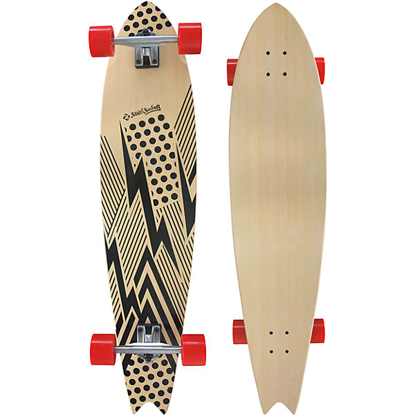Streetsurfing® Longboard Fishtail 42" - Flash Black