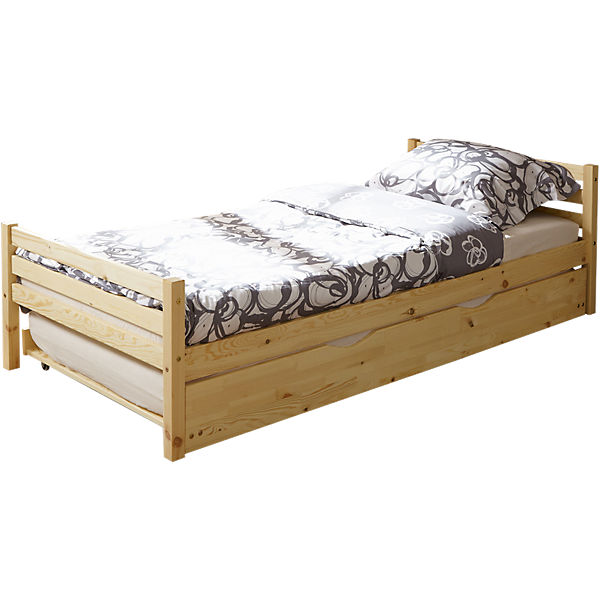 Jugendbett Nadine incl. Schubkasten, Kiefer massiv geölt, 90x200 cm