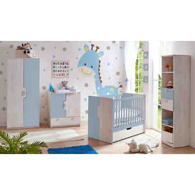 Babyzimmer prinz, 5 tlg. (kinderbett inkl. lattenrost ...
