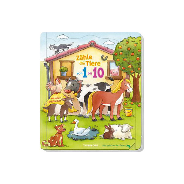 Mein kunterbuntes Tier-Bilderbuch: Zähle die Tiere von 1 bis 10