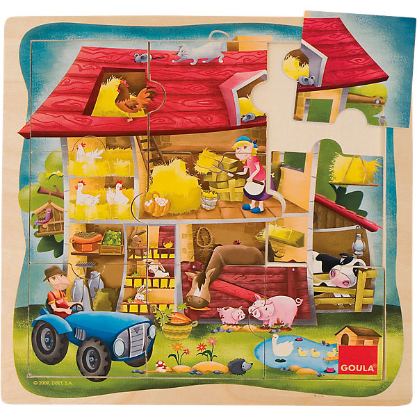 Holzpuzzle Bauernhof