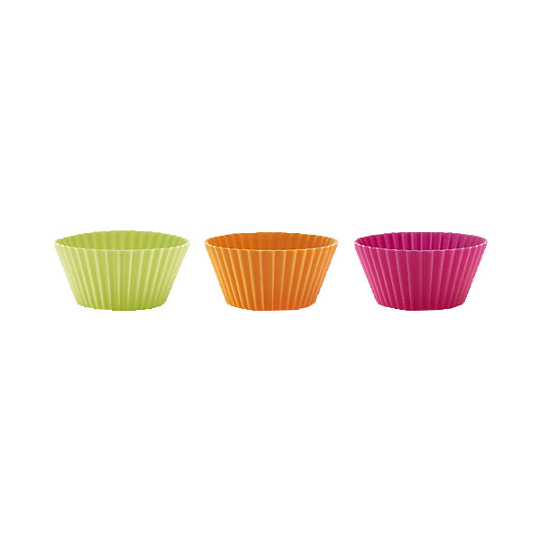 Muffin Silikonbackformen groß, 6er Set