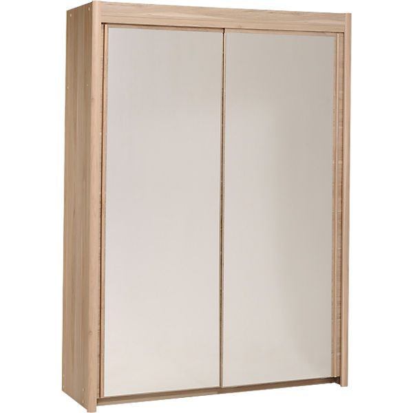 Schwebetürenschrank Carla 2-trg., 156 cm, Eiche Dakota