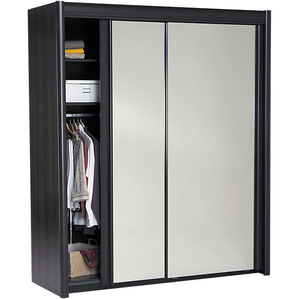 Schwebetürenschrank Carla 2-trg., 181 cm, dunkelbraun