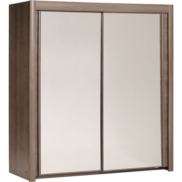 Schwebetürenschrank Carla 2-trg., 203 cm, Eiche silber