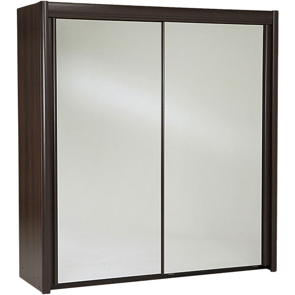 Schwebetürenschrank Carla 2-trg., 203 cm, dunkelbraun